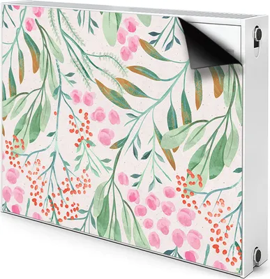 Produktbild von Magnet Radiator Magnet Mat Heizkörper Heizung Verkleidung Abdeckung 110x60 cm  - Rowan, Blätter