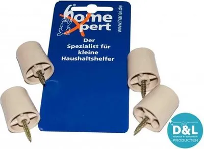 Produktbild von Türstopper mit Schraube - 4er Set, Beige