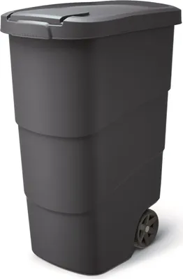 Produktbild von NABBI Kunststoff-Gartenbehälter auf Rädern NBWB110 110 l - Anthrazit