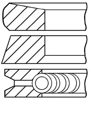 Produktbild von Kolbenringsatz GOETZE 08-127400-00
