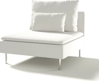 Produktbild von Dekoria Bezug für Söderhamn Sitzelement 1, weiss, Bezug für Sitzelement 1