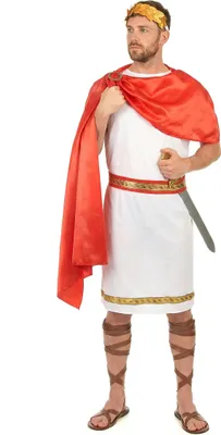 Obrázok produktu pre Kostým rímskeho cisára Caesara bielo-červeno-zlatý - M/L