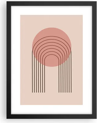 Produktbild von Gerahmtes Poster - Schwarzer Rahmen - Abstraktion Minimalismus Kreide - 30x40 cm - Wand Bild - Wanddeko - Wandbilder - Kunstposter - Wandposter - Bilderrahmen - Bilder - Kunstdruck - P2BPA30x40-4446