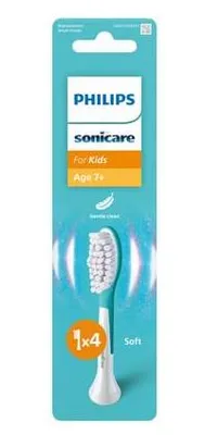 Zdjęcie produktu dla Philips Sonicare For Kids For Kids HX6044/90 Końcówka dla dzieci 7+ lat, 4 szt., Niebieski, Biały, 3 mies., Miękki, 62000 ruchów na minutę, 7 lat(a)