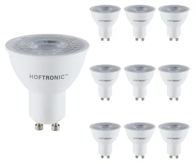 Produktbild von hoftronic LED Lampe GU10 4,5W 345lm 6500K 38° 10er Set
