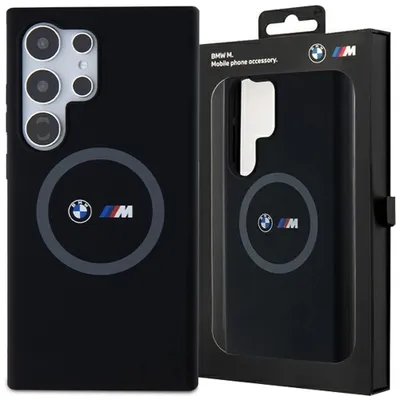 Produktbild von BMW, Hülle für Samsung S24 Ultra Magsafe kompatibel mit Runddruckmuster, Schwarz