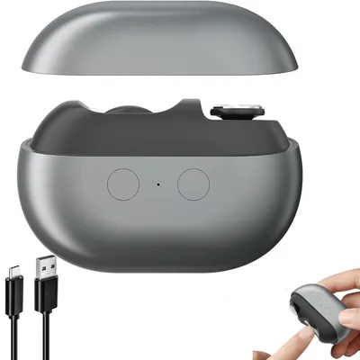 Produktbild von 3-in-1 Elektrischer Nagelknipser Polier-,Nagelfangfunktion,Nagelknipser,500 mAh,automatischer Nageltrimmer, USB-C, Tragbar,Grau