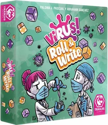 Produktbild von Tischspiel Tranjis Games Virus! Roll & Write