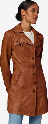 Image de Damen Ledermantel Kurzmantel Ricano LUCY Nappa - cognac / M