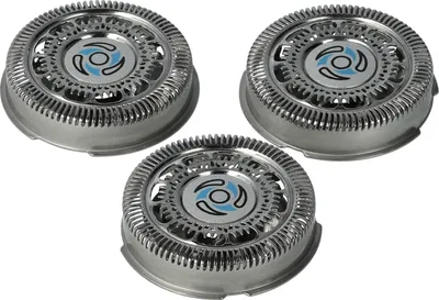 Produktbild von vhbw 3x Ersatz-Scherköpfe kompatibel mit Philips S7510, S7520, S7530, S7550, S7570, S7710, S7720, S7000, S7310, S7320, S7370 Elektrorasierer, Silber