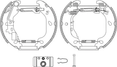 Produktbild von TEXTAR Bremsensatz Trommelbremse Hinten für FIAT PUNTO (188) 84054401