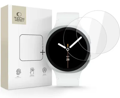 Obrázok produktu pre Ochranné sklíčko Tech-Protect Glass Fit+ pre Samsung Galaxy Watch 8 40 mm, 2 kusy - priehľadné