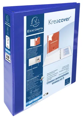 Produktbild von Exacompta Kreacover Ringbuch A4 Maxi Blau 64 mm