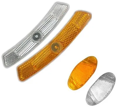 Obrázek produktu pro Bezpečnostní odrazky na kolo – 4 ks – cyklistické příslušenství – reflexní ochrana – zlepšují viditelnost – reflexní materiál