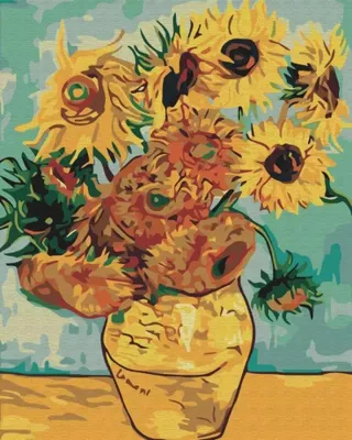 Image de Peinture par numéros BRUSHME 40x50 cm Tournesols Van Gogh