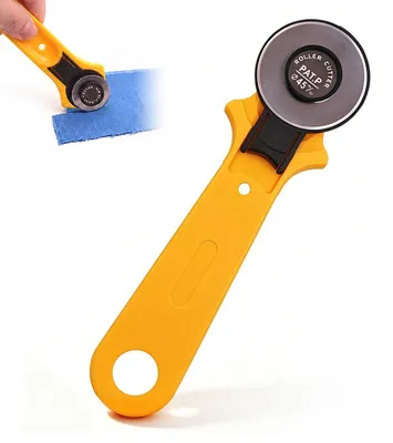 Rollschneider 45 mm, ergonomisch, für Stoff & Leder