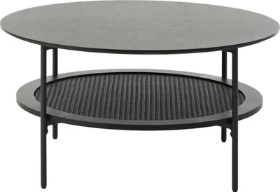 Productafbeelding van Salontafel Pensacola Zwart Ø80cm - Giga Living