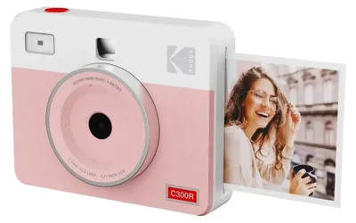 Zdjęcie produktu dla KODAK MINI SHOT 3 RETRO, aparat do natychmiastowych zdjęć, różowy