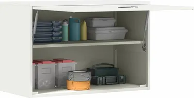 Produktbild von Langlebige Wandschrank für die Garage mit Gasdrucklift-Tür Weiß - Möbel562548 - Kommoden