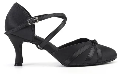 Produktbild von Burtan „Vienna“ Tanzschuhe für klassischen Standardtanz, schwarz, 7,5 cm, Größe 36
