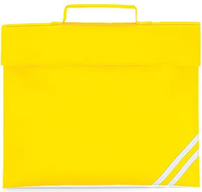 Produktbild von Quadra QD456 | Classic Book Bag / 36 x 30 cm - Farbe: Yellow - Größe: 36 x 30 cm