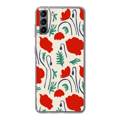 Produktbild von MuchoWow® Handyhülle Schutzhülle Hülle für Samsung Galaxy S21 Plus Blumen - Rose - Muster Silikon Softcase Handy Hülle - Handy-Tasche
