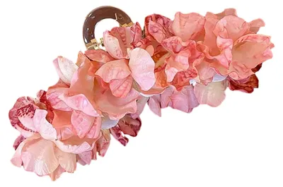 Produktbild von Haarspange mit künstlicher Blume für Damen, Haarclip für den Hinterkopf, Duschhaarspange, Haarstyling-Werkzeug, Haaraccessoire