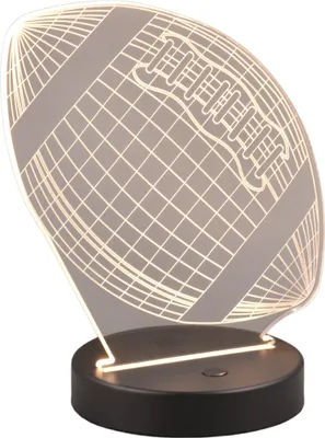 Zdjęcie produktu dla Lampa stołowa LED RGB Football przezroczysto-czarna 3W Odcienie bieli i kolorów 250lm metal wym:21,5x17x12cm IP20 RL