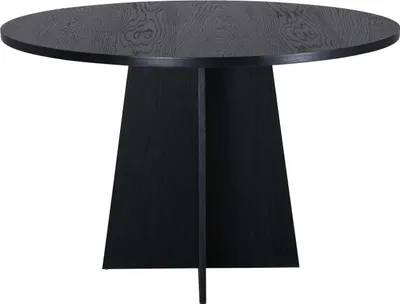 Produktbild von FURNLUX Dining Table Bootcut Black 110cm / Hauptfarbe: Schwarz / Abmessungen: 110 x 110 x 75 cm