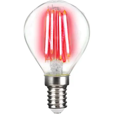 Produktbild von Lightme LM85310 Filament E14 4W Clear LED-Tropfen, Sockel E14, 4 Watt, farbig,