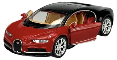 Obrázok produktu pre Welly, model auta Bugatti Chiron, červený, mierka 1:34, kovový model v krabici, kód 43738