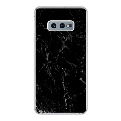 Produktbild von MuchoWow® Handyhülle Schutzhülle Hülle für Samsung Galaxy S10e Marmor - Schwarz - Naturstein Silikon Softcase Handy Hülle - Handy