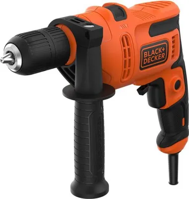Produktbild von Black & Decker BEH200K-QS, Handbohrmaschine, Ohne Schlüssel, Schwarz, Orange, 1,3 cm, 2900 RPM, 2 cm