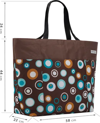 Produktbild von Oversized Bag Strandtasche für holiday duffle bag brown Bubble uni - Dunkelbraun