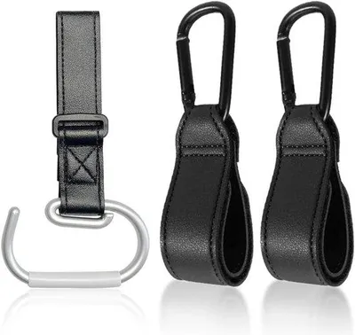 Produktbild von Kinderwagenhaak Set - 3-teilig - Universell für Einkaufswagen - Handlich und Sicher