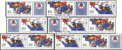 Produktbild von Briefmarken DDR 1984 Mi WZd588-WZd593 (kompl.Ausg.) postfrisch Jugendfestival
