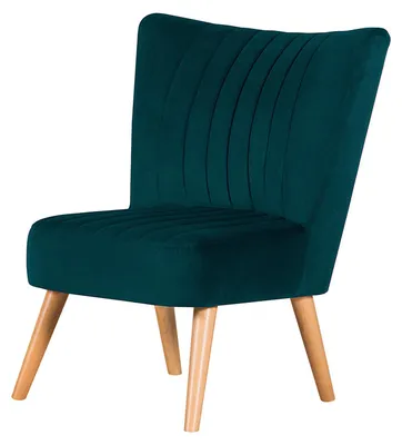 Produktbild von home24 Sessel - Samtstoff - Petrol