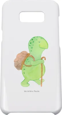 Produktbild von Mr. & Mrs. Panda Samsung Galaxy S8 plus Handyhülle  Schildkröte Wanderer - Weiß - Geschenk, Rucksack, Handy Case, Hülle, Entpannt, Motivation, Cover, Schildkröten
