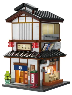 Imagen del producto de Cada uno de los sets de construcción "Tradicional Izakaya Japonés" contiene 1195 piezas, con colores variados. Adecuado para niños, talla única