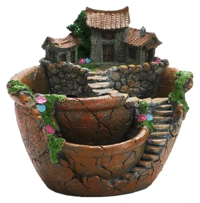Immagine prodotto di Vaso decorativo in resina sintetica, 17 x 17 cm