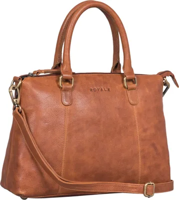 Produktbild von ROYALZ "Payton" Elegante Lederhandtasche Damen Echtleder Klein Vintage Henkeltasche Ledertasche Frauen