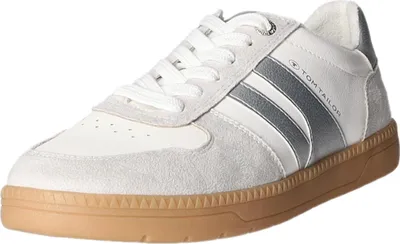 Produktbild von Tom Tailor 2690010001_42, Weiblich, Erwachsener, Modische Sneakers, Weiß, Grau, Tunnelzugverschluss, Thermoplastischer Gummi (TPR)