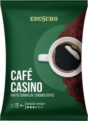 Obrázok produktu pre EDUSCHO 529012 EDUSCHO cafe casino Kaffee, gemahlen Arabica- und Robustabohnen 80x 60 g