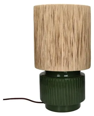 Zdjęcie produktu dla Lampa stołowa Pomax Cordoba, zielona, średnica 25 cm, wysokość 44 cm