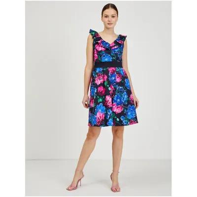 Produktbild von Orsay Rosa-Blaues Damen Blumenkleid DP-3425008__L