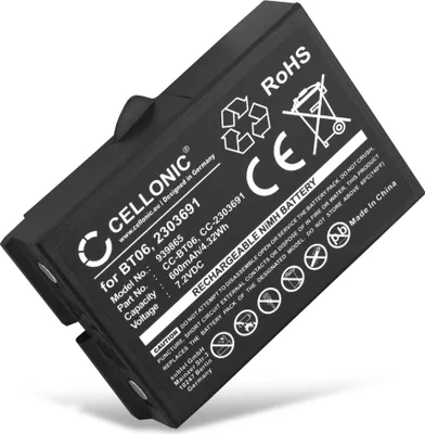 Image de CELLONIC 1x Batterie pour Télécommande Compatible avec Ikusi TM61, TM62, TM60, BT06 - (600mAh , 7.2V)
