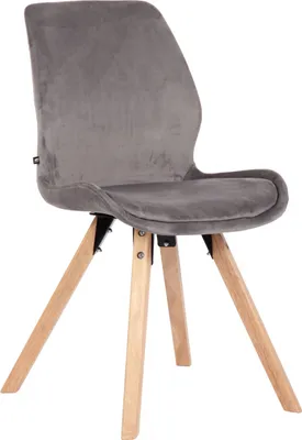 Produktbild von Stuhl HLO-CP144 Samt  grau
