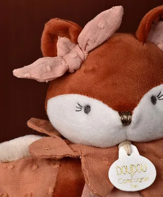 Obrázok produktu pre Doudou, plyšová hračka, líška Mina, ružová, 25 cm
