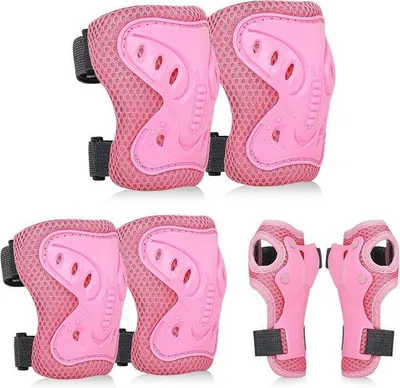 Productafbeelding van Beschermingsset voor Kinderen: Knie-, Elleboog- en Polsbeschermers voor Fietsen en Skaten