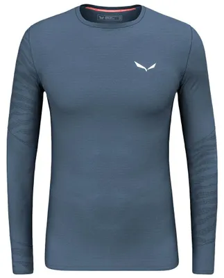 Productafbeelding van Salewa heren Cristallo Warm Amr longsleeve shirt. Donker denim, maat S (EU)